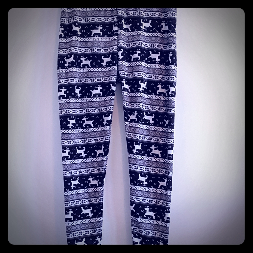Deer print leggings